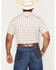 Image #4 - Burlebo Men's Mallard Flying Duck Print Short Sleeve Button-Down Performance Western Shirt, Cream, hi-res