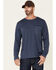 Image #1 - Ariat Men's Rebar Workman Full Coverage Graphic Long Sleeve Work T-Shirt , Slate, hi-res