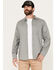Image #1 - Brothers and Sons Men's Newkirk Plaid Print Long Sleeve Button-Down Western Performance Shirt, White, hi-res