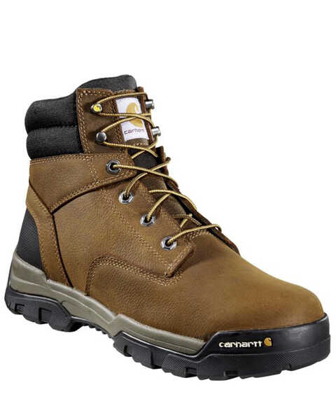 Image #1 - Carhartt Men's Ground Force Waterproof Work Boots - Soft Toe, Brown, hi-res