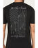 Image #3 - Howitzer Men's Musket Flag Short Sleeve Graphic T-Shirt, Black, hi-res