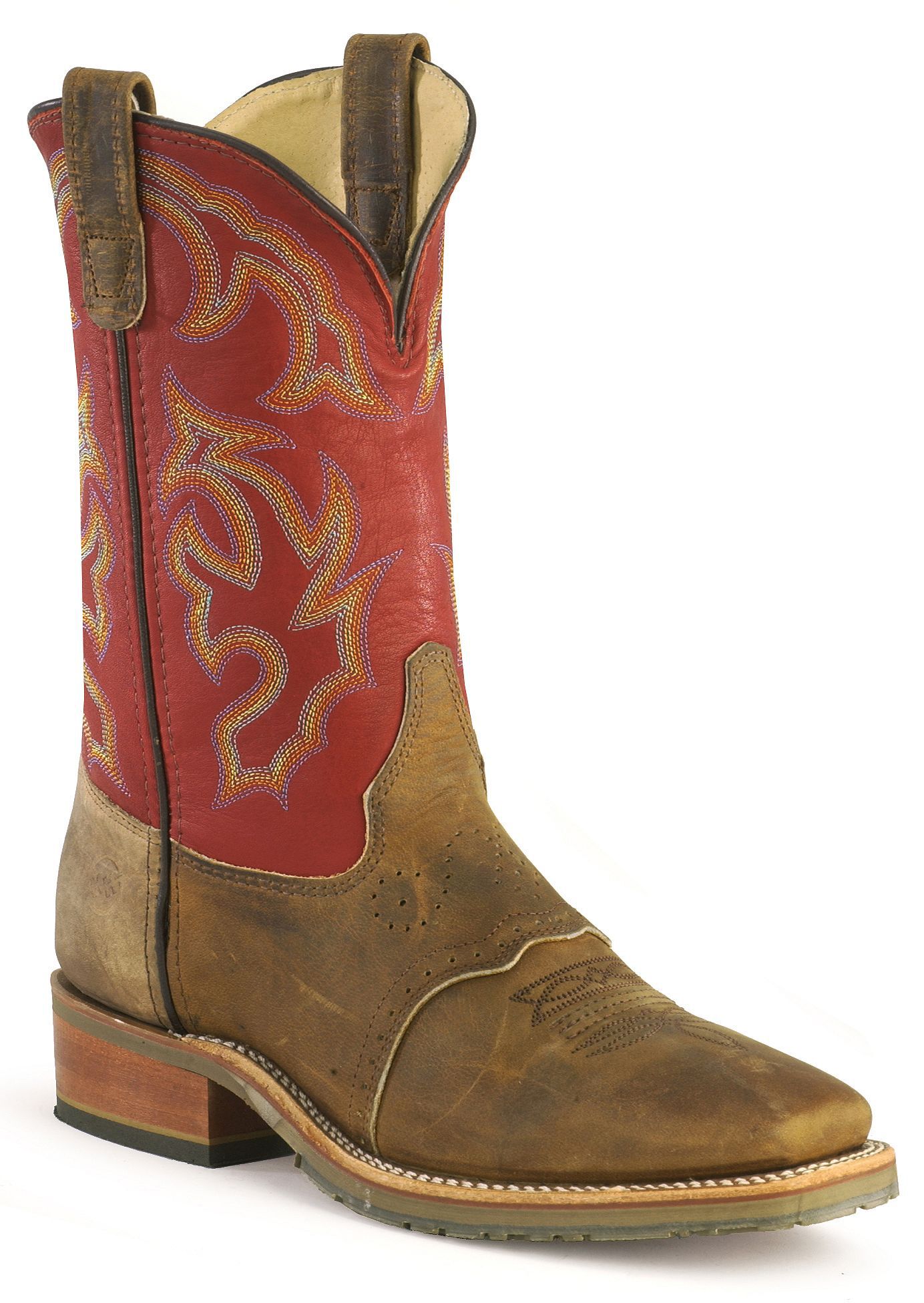 Double H Men's ICE Saddle Vamp Work Roper Boots - Square Toe, Golden Tan, hi-res