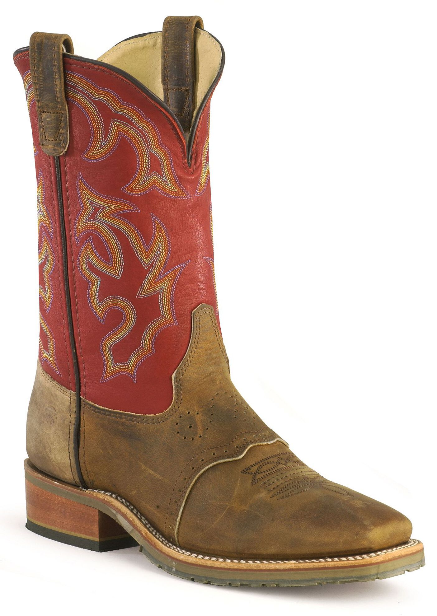 Double H Men s ICE Saddle Vamp Work Roper Boots Square Toe