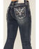 Image #2 - Grace in LA Women's Medium Wash Steerhead Embroidered Bootcut Stretch Denim Jeans, Medium Wash, hi-res