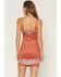 Image #4 - Blue B Women's Boot Barn Exclusive Sleeveless Embroidered Faux Suede Mini Dress, Rust Copper, hi-res