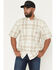 Image #1 - Carhartt Men's Fort Loose Fit Short Sleeve Button-Down Work Shirt, Off White, hi-res