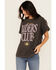 Image #1 - Girl Dangerous Women's Riders Club Short Sleeve Graphic Tee, Black, hi-res