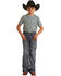 Image #2 - Rock & Roll Denim Boys' Medium Washed Down Bootcut Jeans, Blue, hi-res