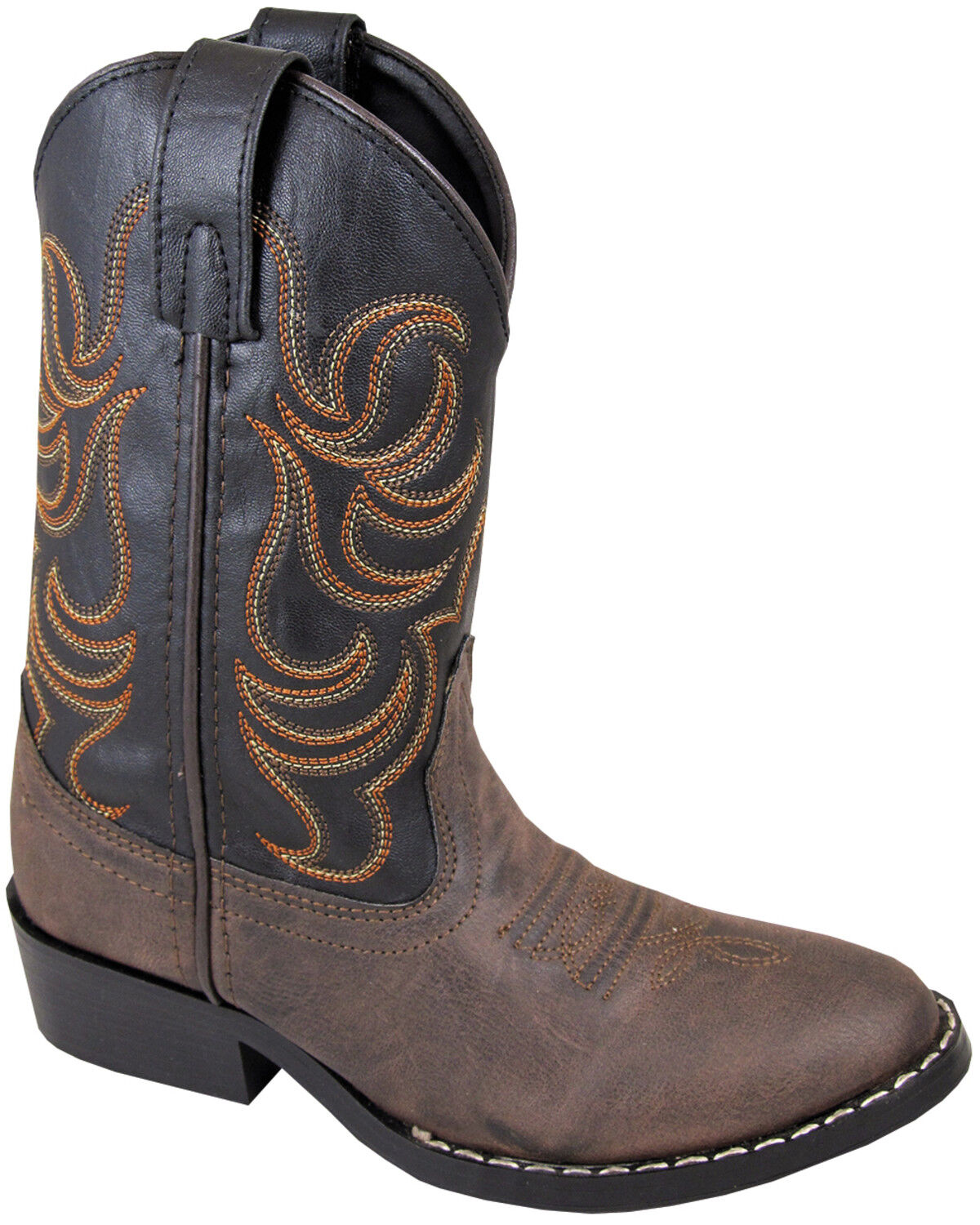 Image #1 - Smoky Mountain Toddler Boys' Monterey Western Boots - Round Toe, Brown, hi-res