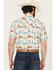 Image #4 - RANK 45® Men's Everglades Southwestern Print Short Sleeve Snap Performance Western Shirt, Ivory, hi-res