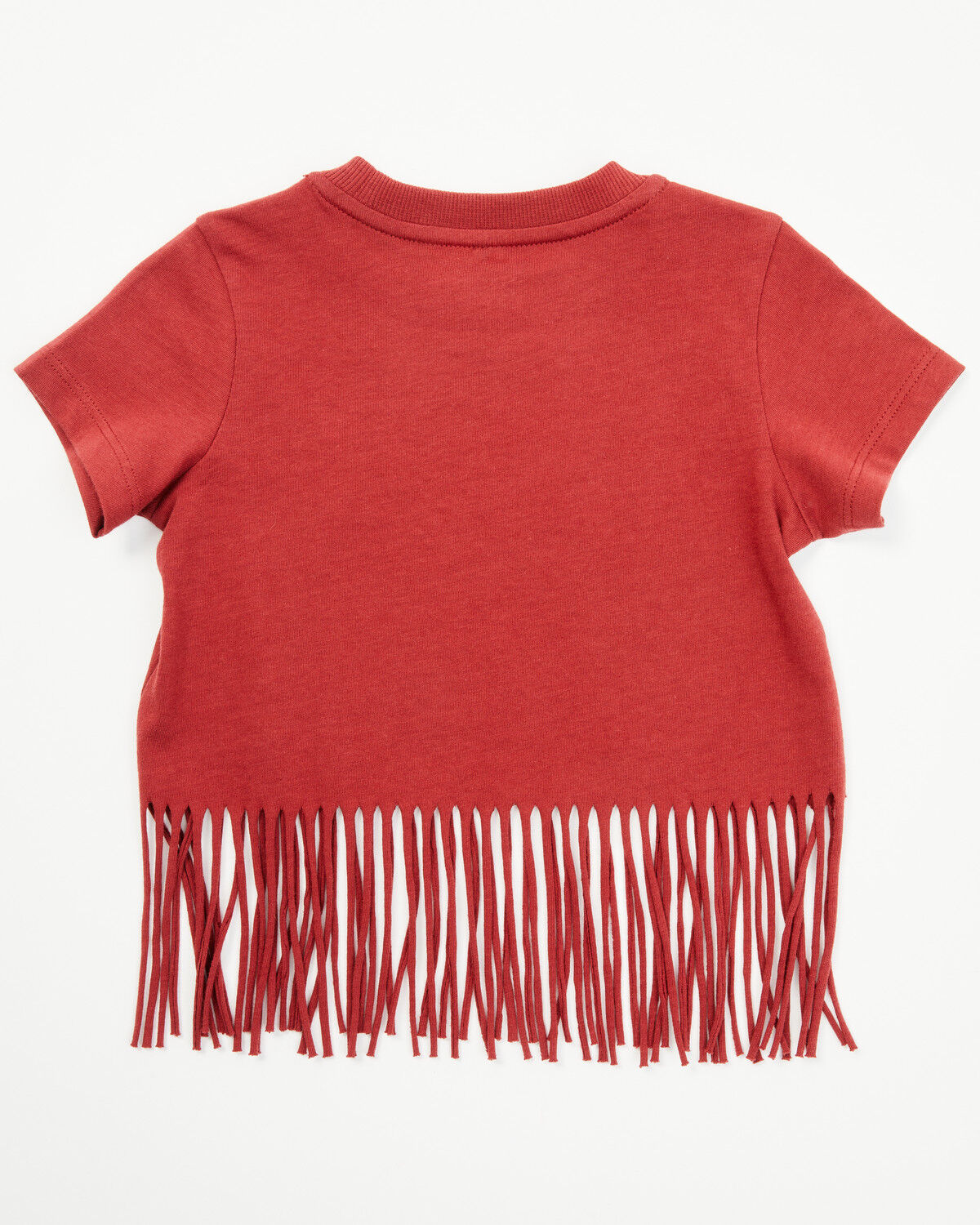Image #3 - Shyanne Toddler Girls' Can't Be Tamed Short Sleeve Fringe Graphic Tee, Brick Red, hi-res
