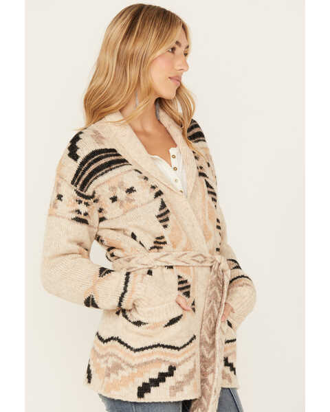 Image #2 - Idyllwind Women's Nora Belted Sweater , Ivory, hi-res
