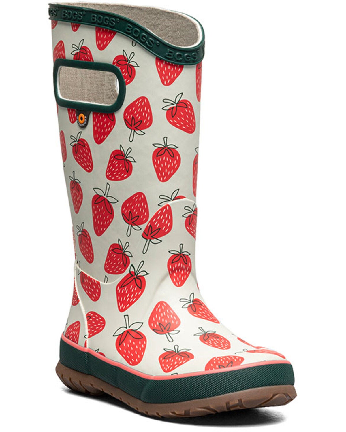 Bogs Boys' Skipper II Strawberries Rainboots, Multi, hi-res