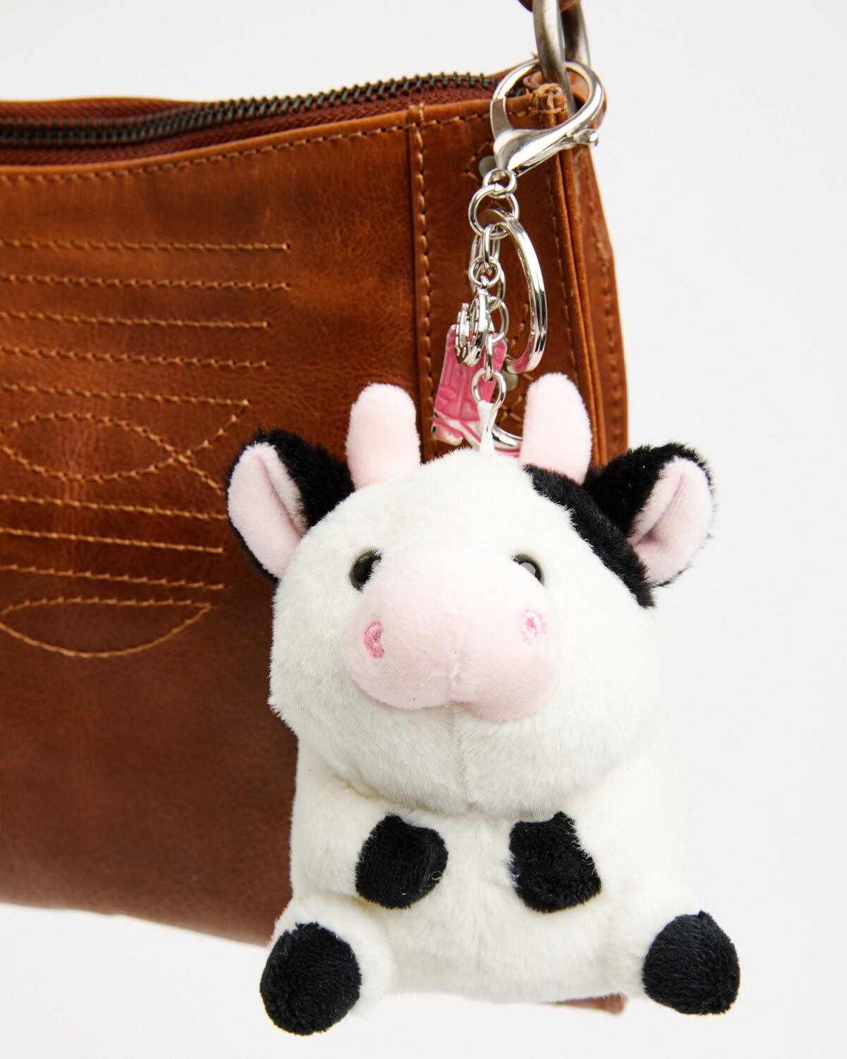 Image #2 - Shyanne Dairy Cow Plush Bag Charm, White, hi-res