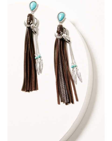 Idyllwind Women's Calico Earrings, Brown, hi-res