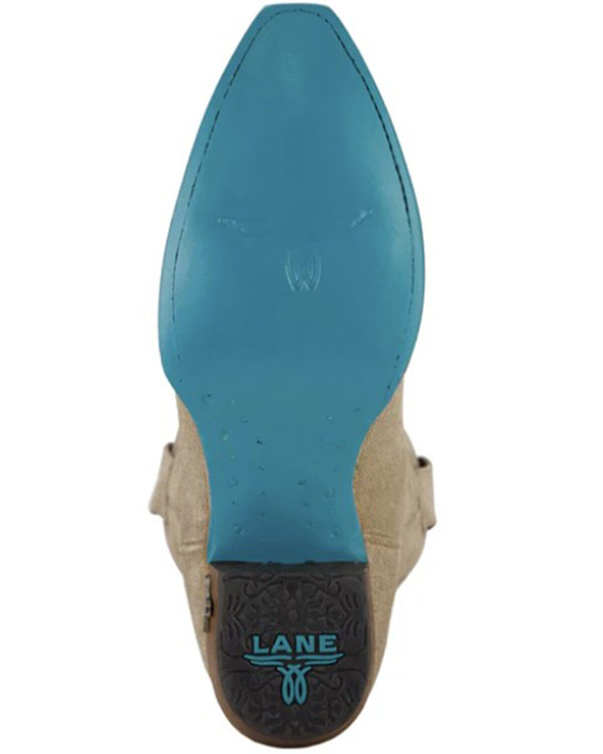 Image #7 - Lane Women's Squash Blossom Suede Tall Western Boots - Snip Toe, Coffee, hi-res