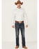 Cody James Core Men's Circuit Board Geo Print Long Sleeve Button-Down Western Shirt  , Grey, hi-res