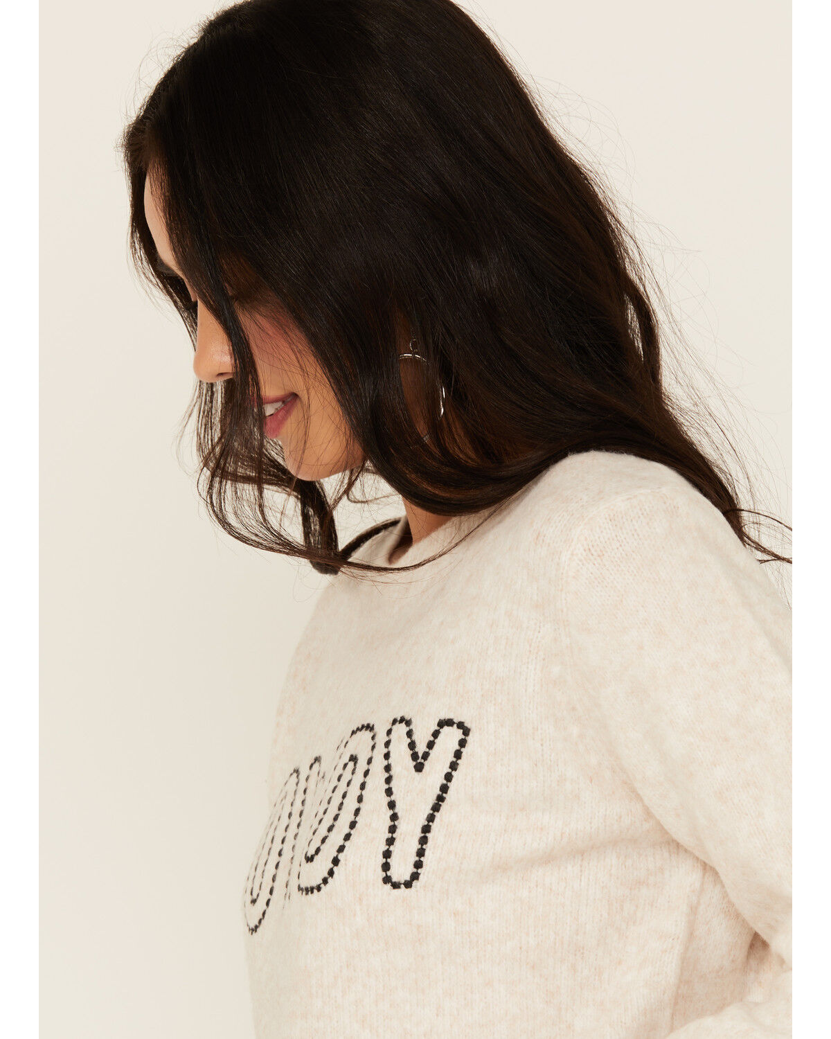 Image #2 - White Crow Women's Howdy Stitch Sweater, Tan, hi-res