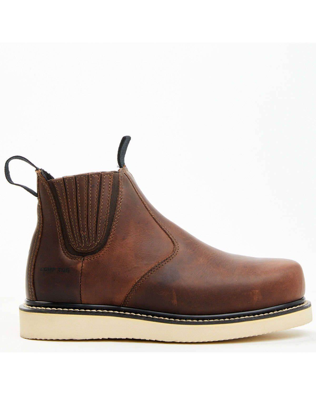 Image #2 - Hawx Women's Chelsea Work Boots - Composite Toe, Brown, hi-res