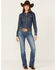 Image #1 - Ariat Women's Malaysia Dark Wash Perfect Rise Annie Stretch Bootcut Jeans, Dark Wash, hi-res