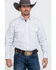 Image #1 - Resistol Men's American Med Plaid Long Sleeve Western Shirt , White, hi-res