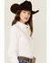 Image #2 - Kimes Ranch Women's Logo Long Sleeve Button-Down Western Shirt, White, hi-res