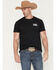 Image #2 - Kick Brass Men's Because Of The Brace Short Sleeve Graphic T-Shirt, Black, hi-res
