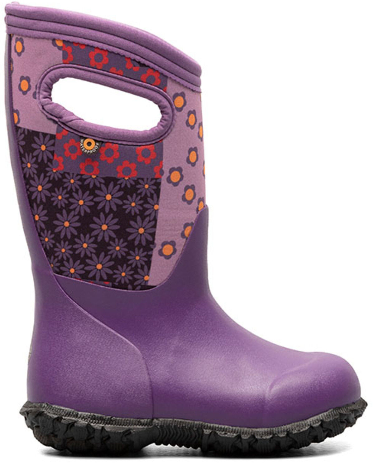 Image #2 - Bogs Girls' York Patchwork Floral Rain Boots - Round Toe, , hi-res