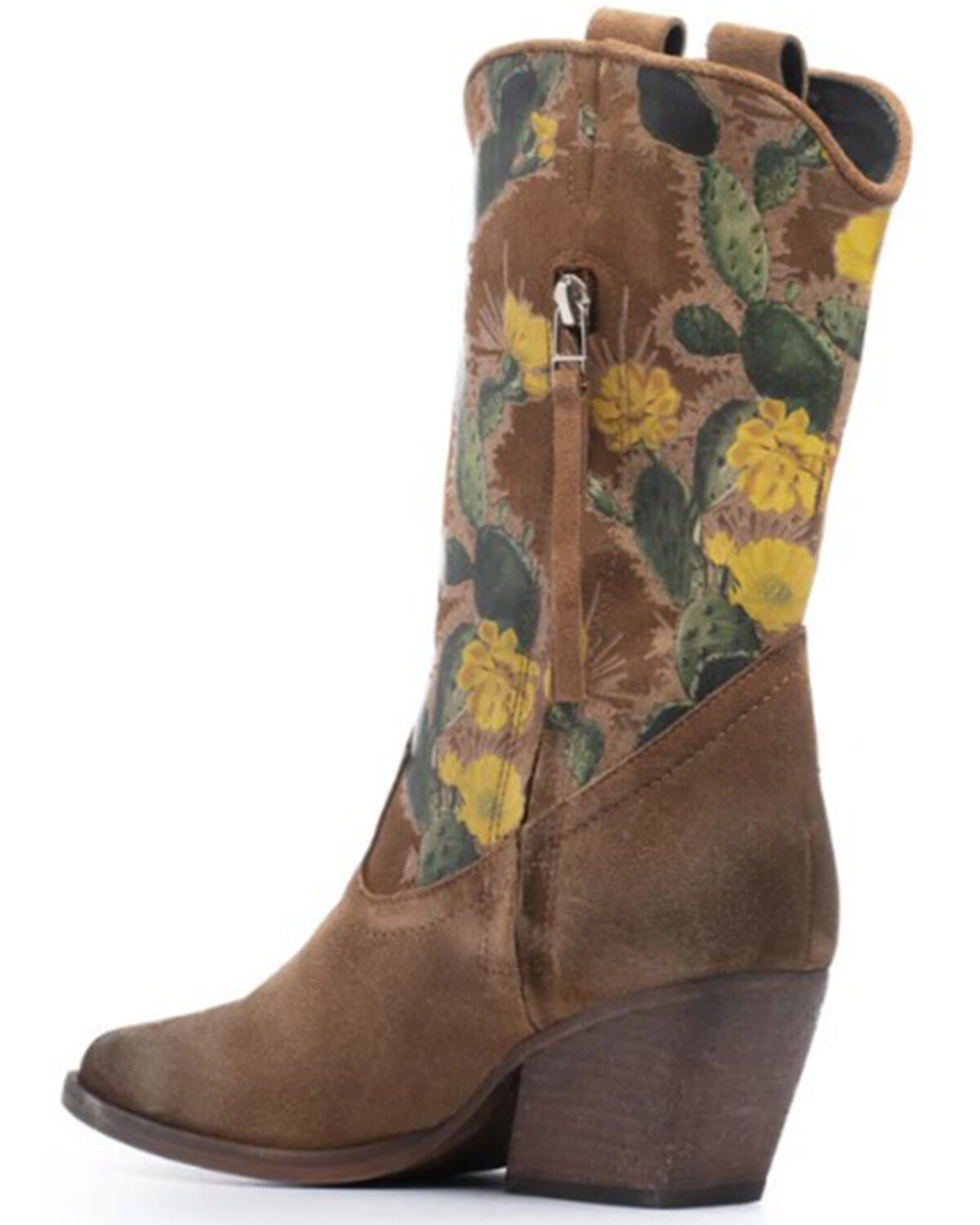Image #3 - Golo Shoes Women's Cactus Graphic Western Boot - Round Toe, Camel, hi-res