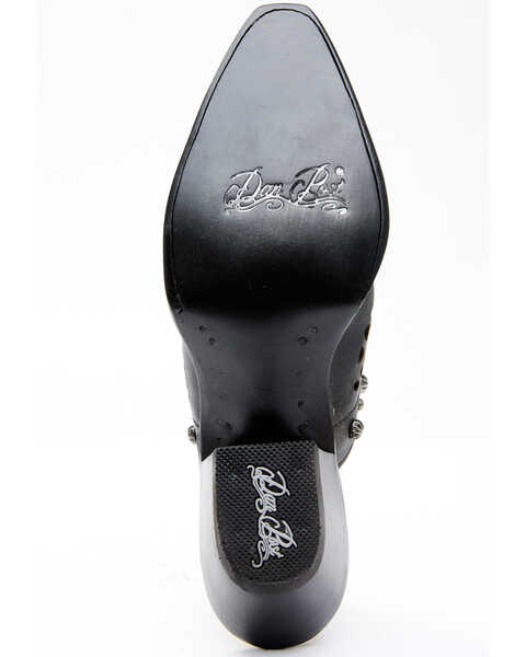 Image #7 - Dan Post Women's Inlay Mules - Snip Toe, Black, hi-res