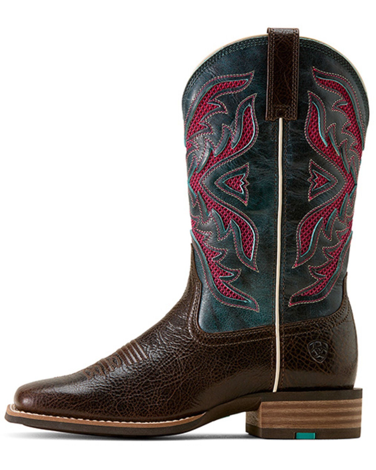 Image #5 - Ariat Women's San Angelo VentTEK 360 Performance Western Boots - Broad Square Toe, Chocolate, hi-res