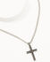 Image #5 - Cody James Men's Textured Chevron Cross Necklace, Silver, hi-res