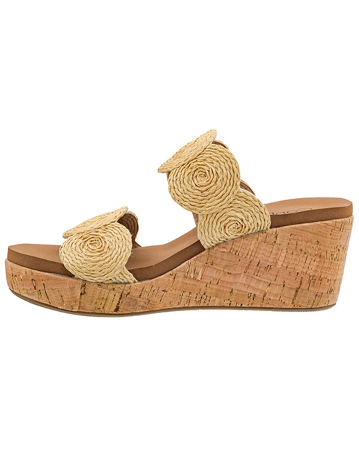 Image #3 - Corkys Women's Make A Toast Wedge Sandals, Natural, hi-res