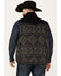 Image #4 - Cinch Men's Southwestern Print Concealed Carry Vest, Navy, hi-res