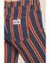 Image #4 - Wrangler Women's Off To The Races Mid Rise Stripe Rainbow Flare Stretch Denim Jeans, Multi, hi-res