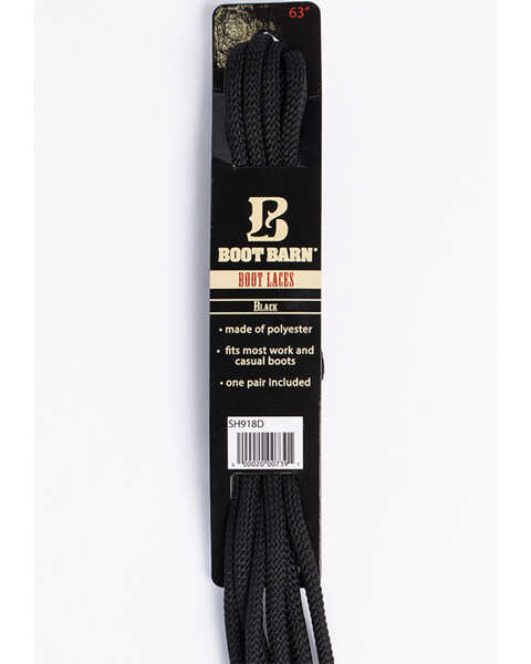 Image #1 - BB Ranch Black Boot Laces, Black, hi-res