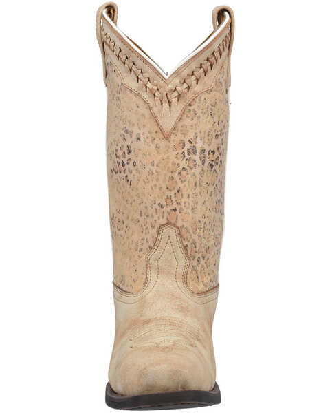 Laredo Women's Fade To Cat Western Boots - Square Toe, Off White, hi-res