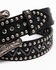 Shyanne Women's Zig Zag Bling Belt, Black, hi-res