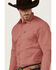 Image #2 - Kimes Ranch Men's Linville Short Sleeve Button-Down Performance Shirt, Red, hi-res