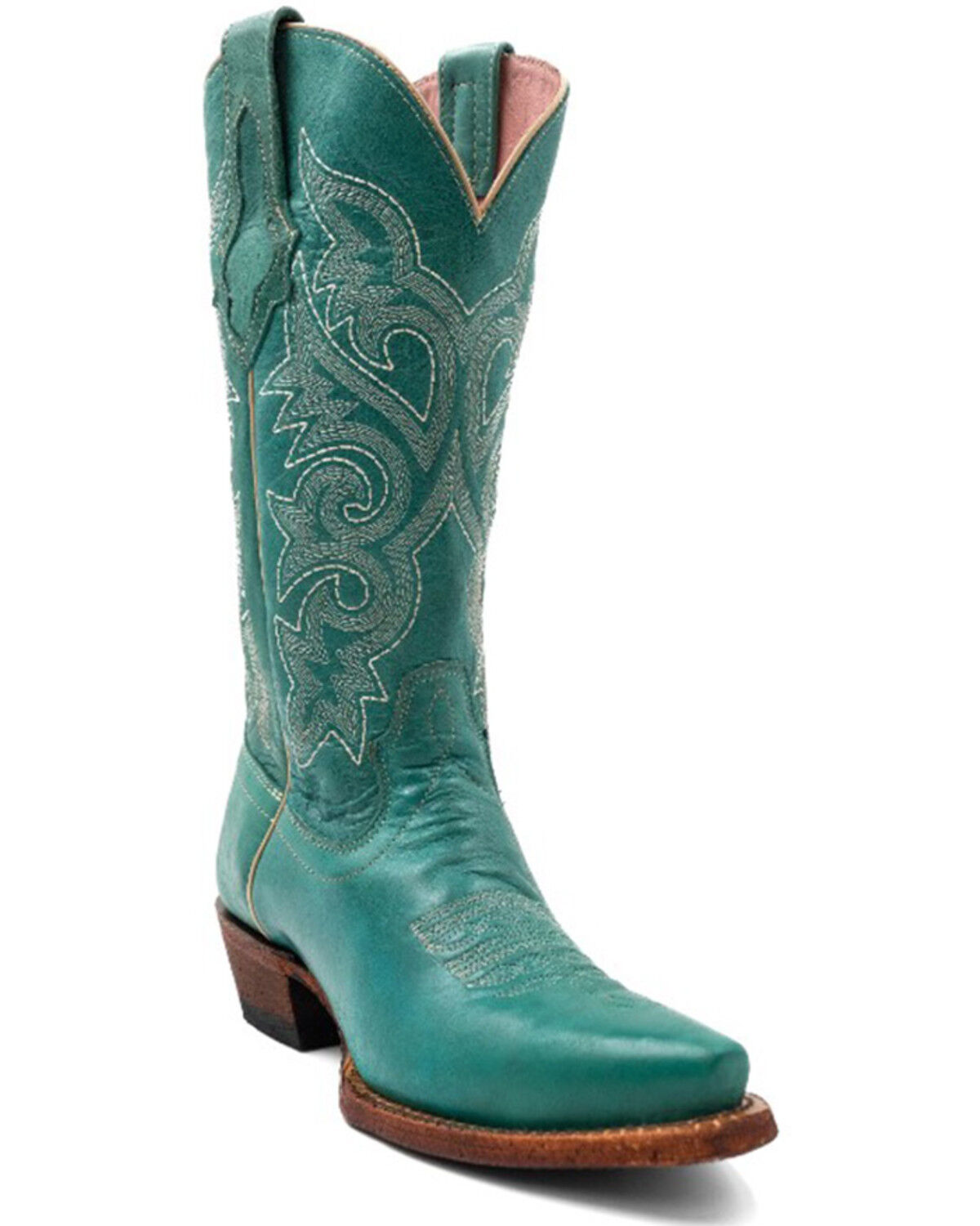 Image #1 - Ferrini Women's Mae Western Boots - Snip Toe, Turquoise, hi-res