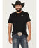 Image #2 - Rock & Roll Denim Men's Bronc Rider Short Sleeve Graphic T-Shirt, Black, hi-res