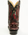 Image #5 - Corral Men's Exotic Python Studded Short Western Boots - Snip Toe, Red, hi-res