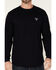 Image #3 - Cody James Men's FR Longhorn Graphic Long Sleeve Work T-Shirt - Tall, Navy, hi-res