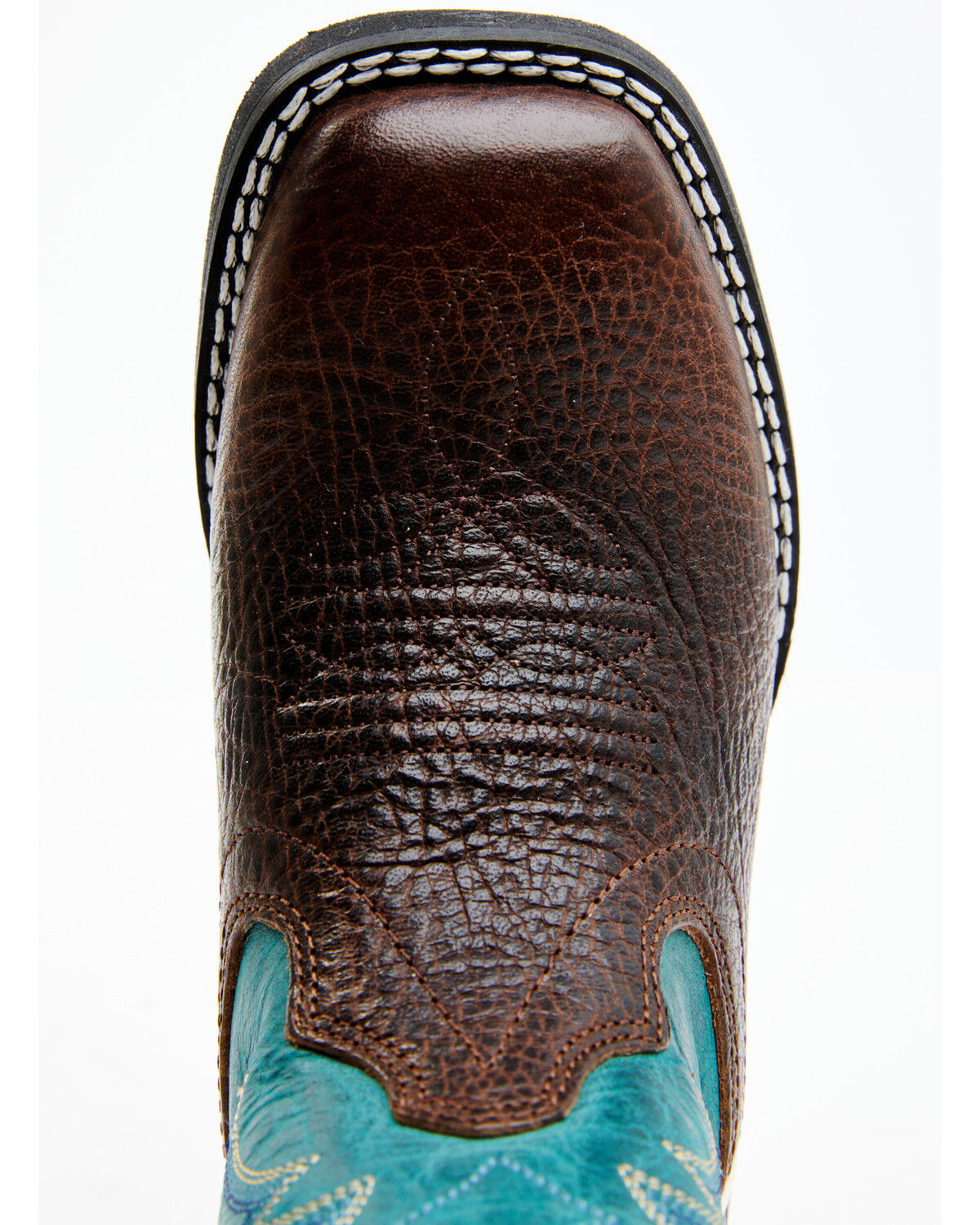 Image #6 - RANK 45® Boys' Connor Western Boots - Broad Square Toe, Blue, hi-res