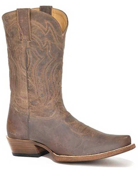 Image #1 - Stetson Men's Roughstock Western Boots - Snip Toe, Tan, hi-res