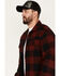 Image #2 - North River Men's Heavyweight Fleece Lined Flannel Shirt, Red, hi-res