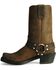 Durango Women's Harness Western Boots - Square Toe, Brown, hi-res
