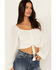 Image #2 - Idyllwind Women's Lena Smocked Blouse, Ivory, hi-res