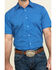 Image #4 - Gibson Men's Combover Geo Print Short Sleeve Western Shirt , Royal Blue, hi-res