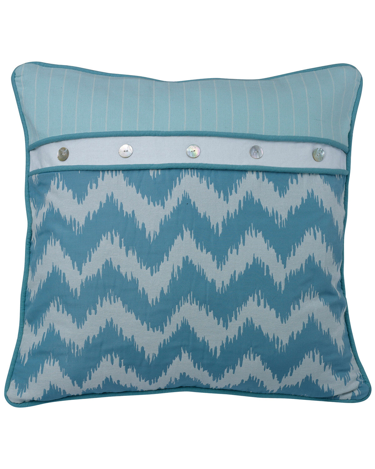 Image #1 - HiEnd Accents Catalina Chevron Print Euro Sham, Multi, hi-res